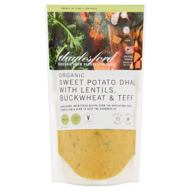 Daylesford Organic Sweet Potato Dhal With Lentils, Buckwheat & Teff, 550g