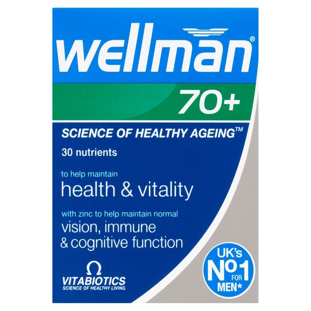 Vitabiotics Wellman 70+ Tablets, 30 Per Pack