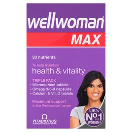 Vitabiotics Wellwoman Max Health & Vitality Tablets 84S