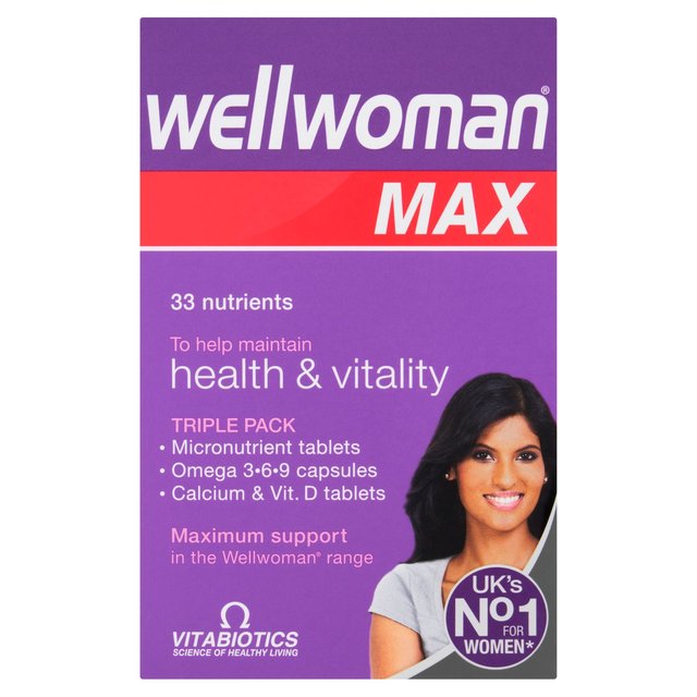 Vitabiotics Wellwoman Max Health & Vitality Tablets, 84 Per Pack
