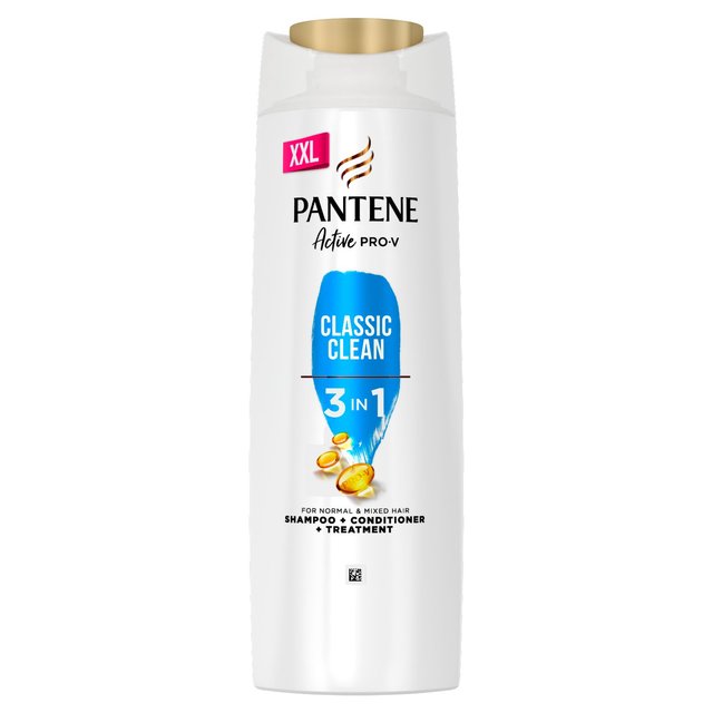 Pantene Pro-V 3in1 Classic Clean Shampoo and Conditioner, 600ml