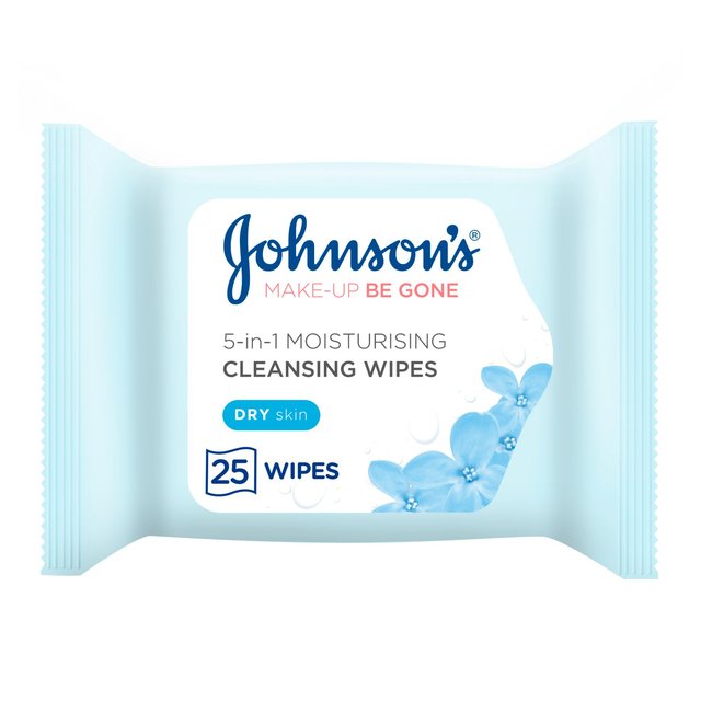 Johnson’s Make Up Be Gone Moisturising Wipes, 25 Per Pack