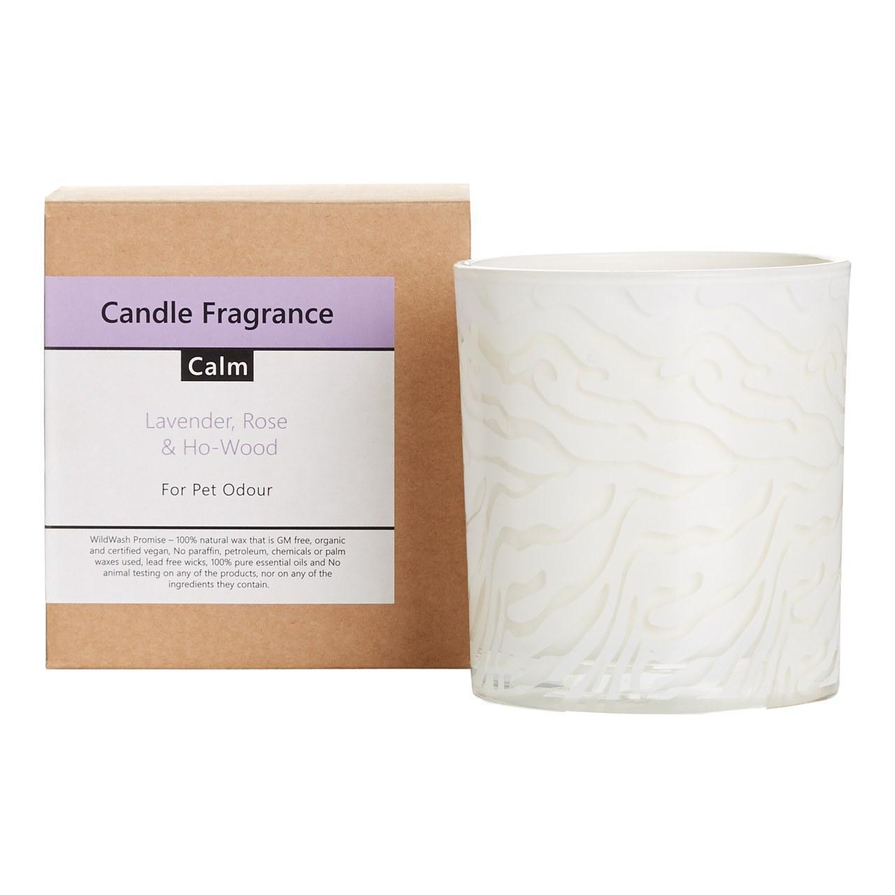 An image of WildWash Calm Candle with Lavender, Ylang Ylang and Vetiver