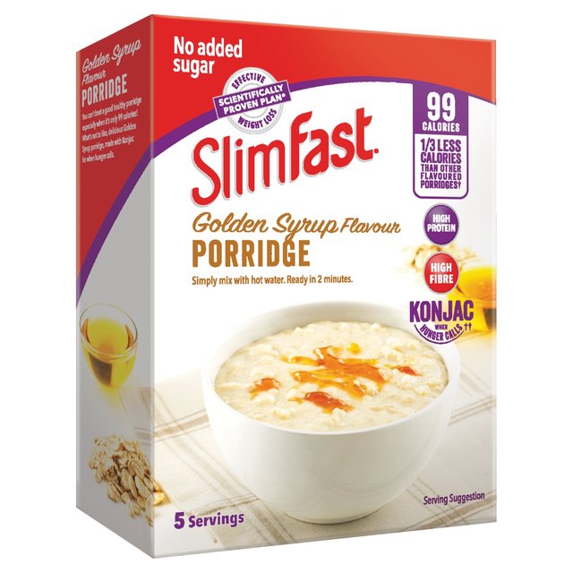 SlimFast Golden Syrup Porridge 5 Servings, 5 x 29g