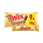 Twix Caramel & Milk Chocolate Fingers Biscuit Snack Bars Multipack