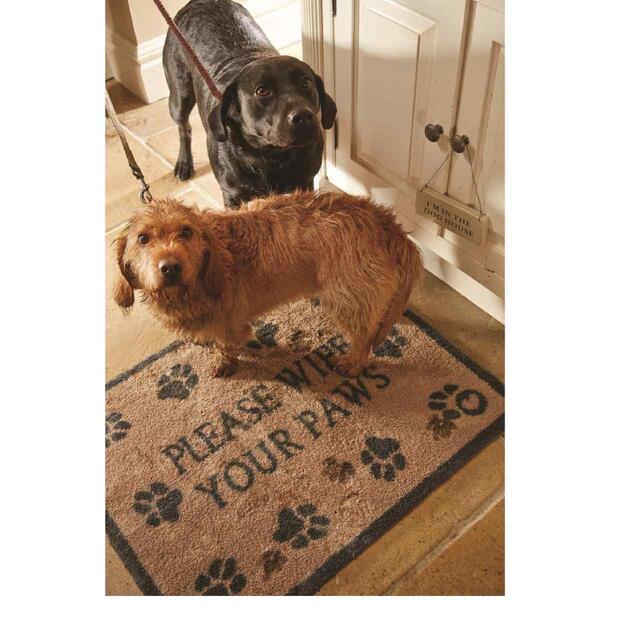 Hug Rug Please Wipe Your Paws Door Mat 65x85cm Ocado