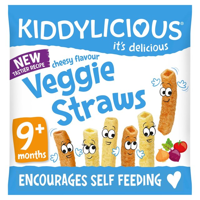 Kiddylicious Cheesy Veggie Straws, 9 Mths+, 12g