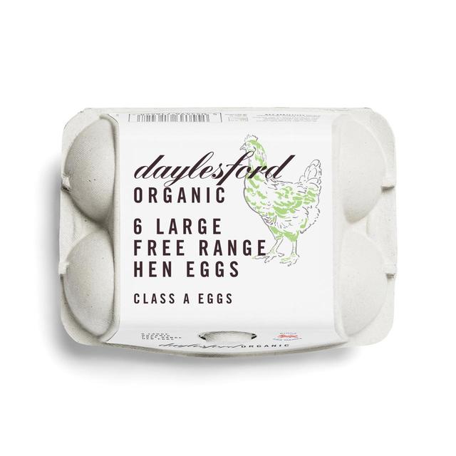 Daylesford Organic Free Range Large Eggs, 6 Per Pack