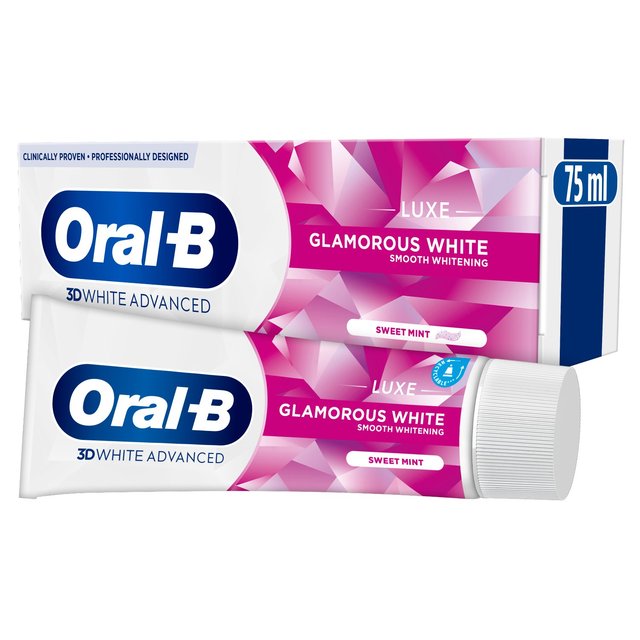 Oral-B 3D White Luxe Glamorous White Toothpaste, 75ml