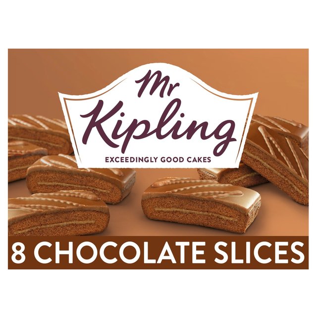 Mr Kipling Chocolate Slices, 8 Per Pack
