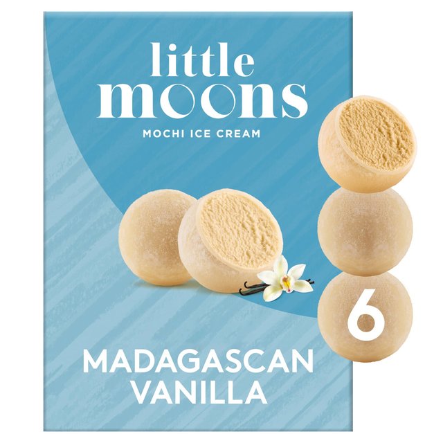 Little Moons Vanilla Mochi Ice Cream, 6 x 32g