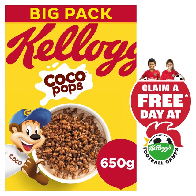 Kellogg’s Coco Pops Chocolate Breakfast Cereal, 650g