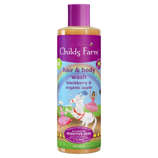 Childs Farm Kids Blackberry & Organic Apple Hair & Body Wash, 500ml