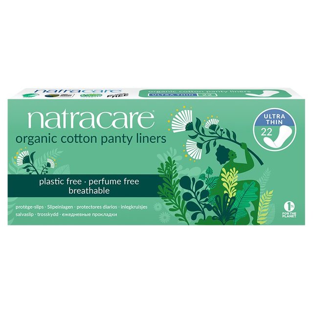 Natracare Organic Ultra Thin Cotton Pantyliners, 22 Per Pack