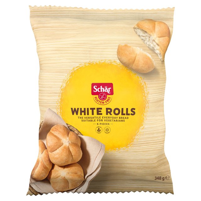 Schar Gluten Free White Rolls, 6 per Pack