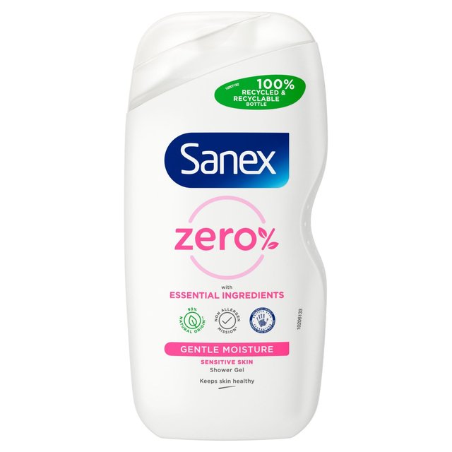 Sanex Zero % Sensitive Skin Shower Gel, 450ml