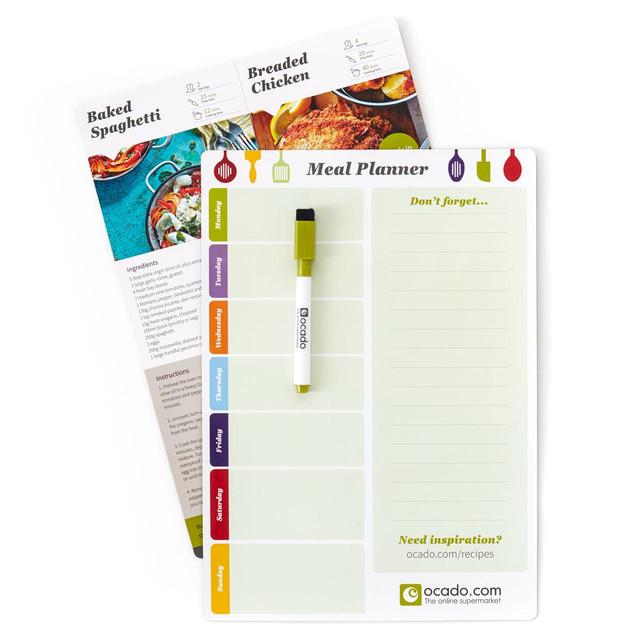 Ocado Magnetic Meal Planner with Marker Pen