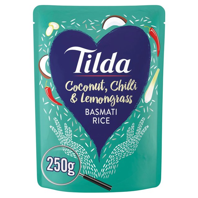 Tilda Microwave Coconut Chilli & Lemongrass Basmati Rice, 250g