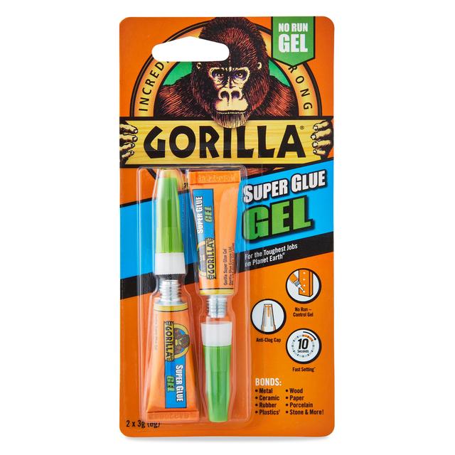 Gorilla Glue Superglue 2 x 3gm GEL, 2 x 3g