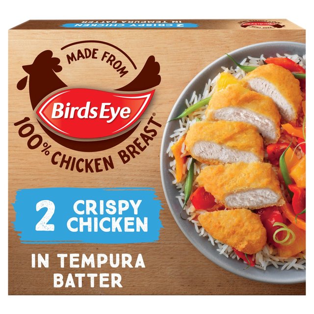 Birds Eye 2 Crispy Tempura Battered Chicken Breast Steaks, 170g