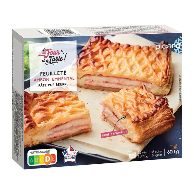 Picard Ham & Cheese Pastry Square, 600g