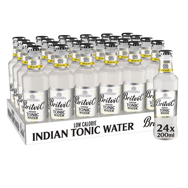 Britvic Indian Low Calorie Tonic Water, 24 x 200ml