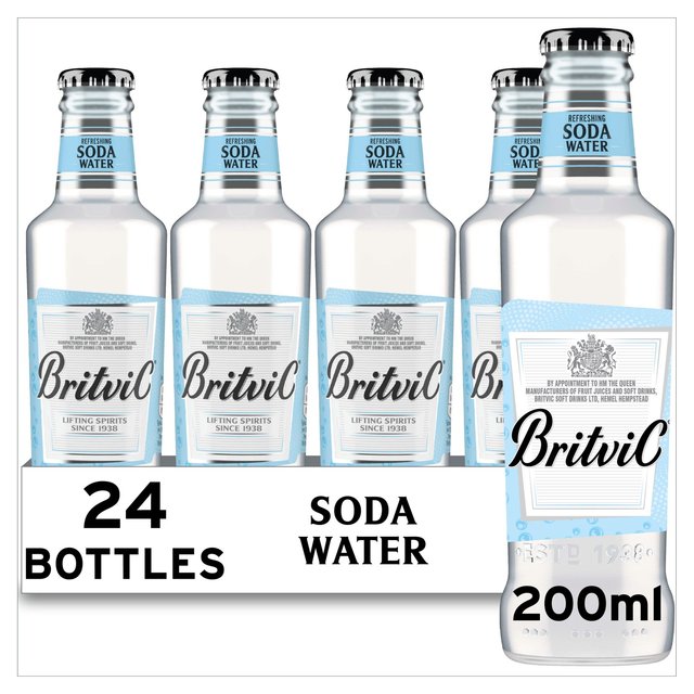 Britvic Soda Water, 24 x 200ml