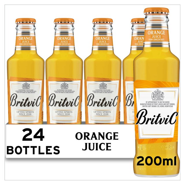 Britvic Orange Juice, 24 x 200ml