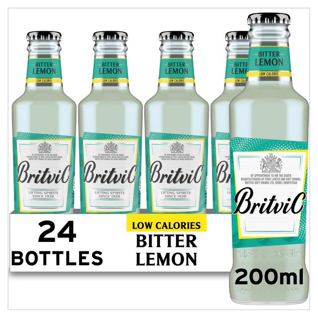 Britvic Bitter Lemon, 24 x 200ml