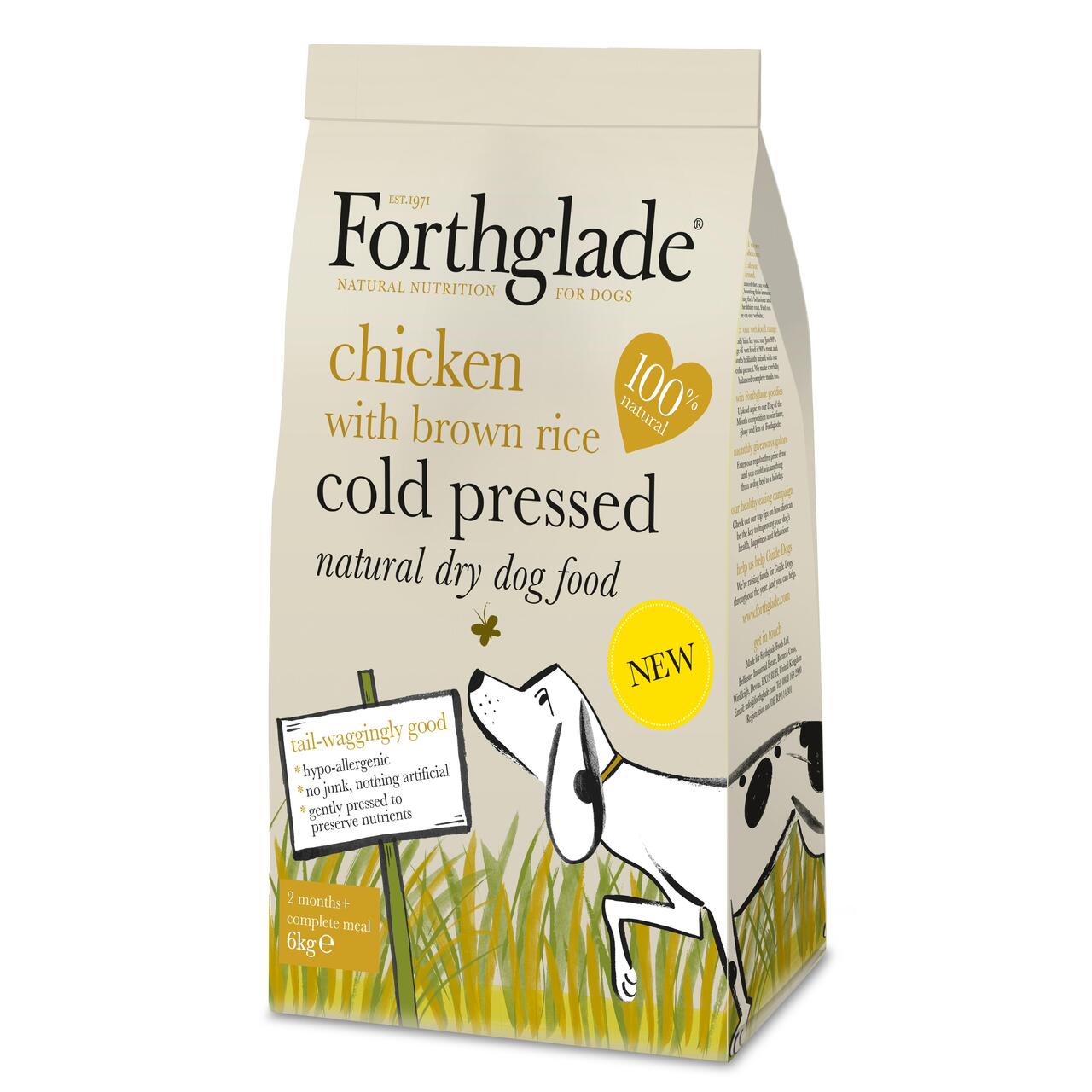 An image of Forthglade Cold Press Dog Food Chicken