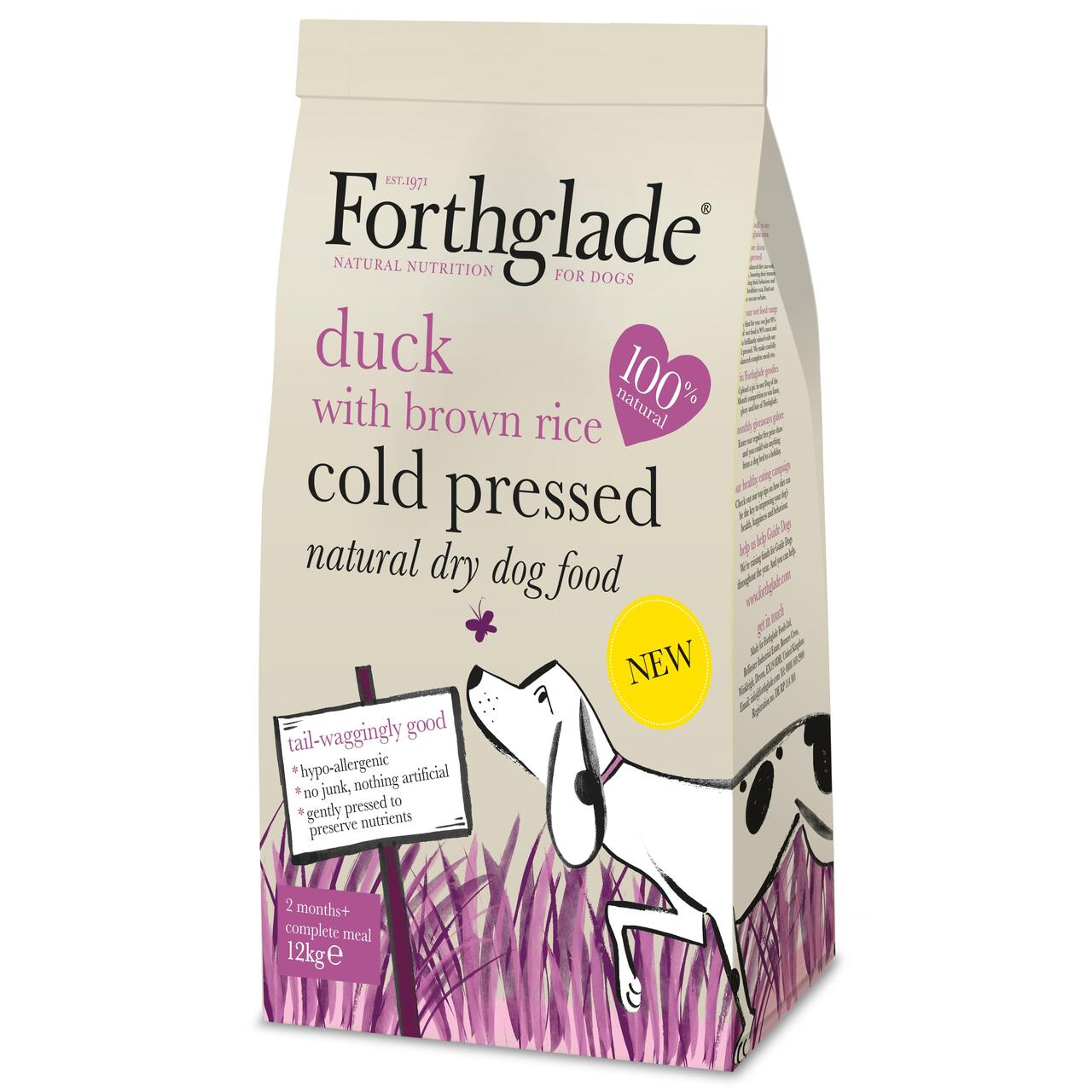 An image of Forthglade Cold Press Dog Food Duck