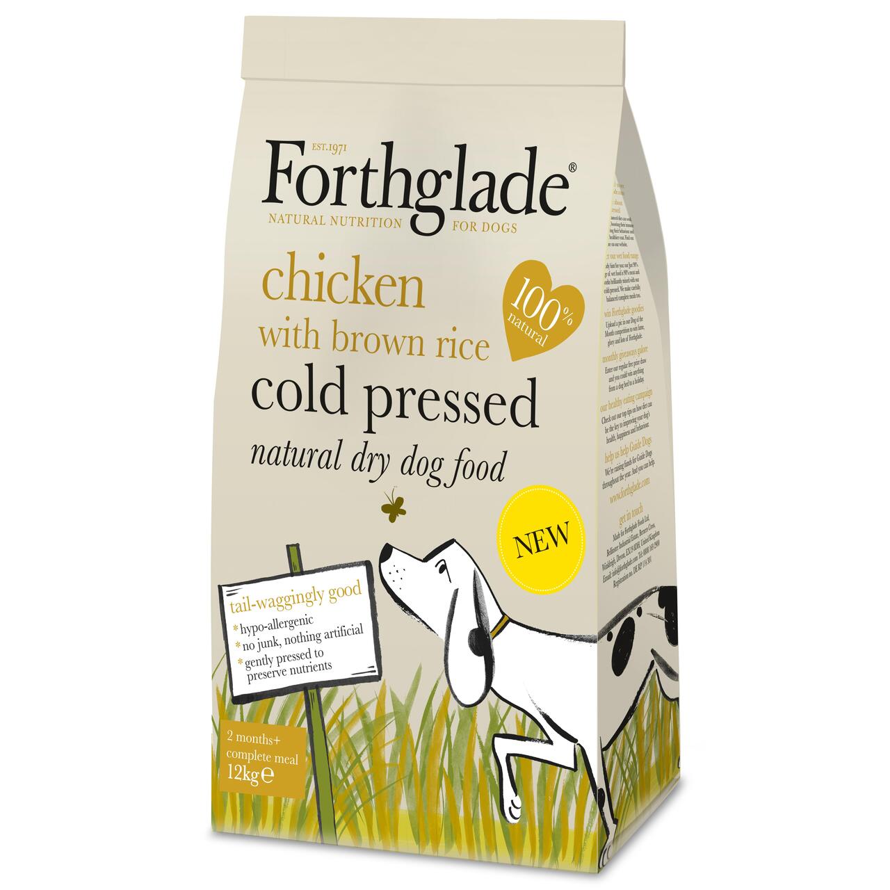 An image of Forthglade Cold Press Dog Food Chicken