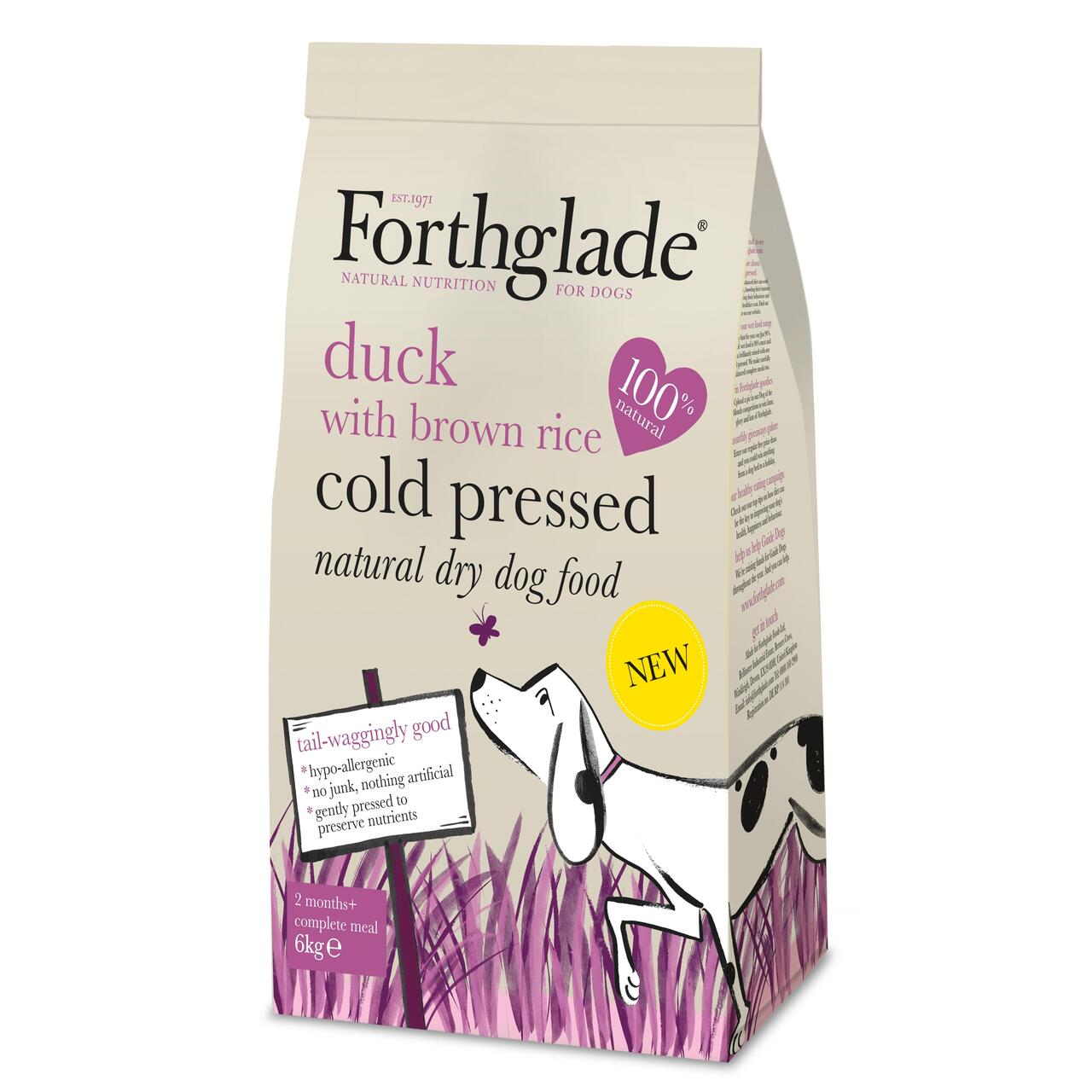 An image of Forthglade Cold Press Dog Food Duck