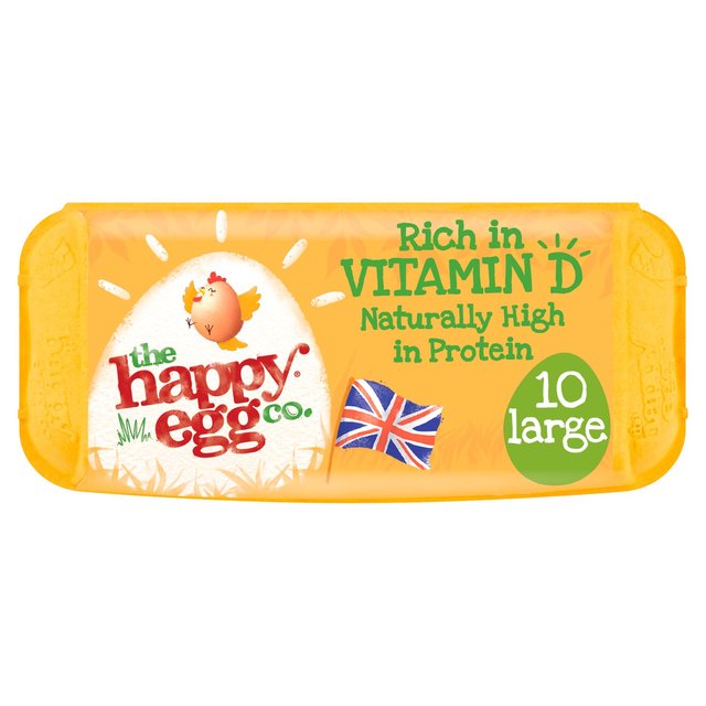 Happy Eggs Large Free Range Eggs, 10 Per Pack
