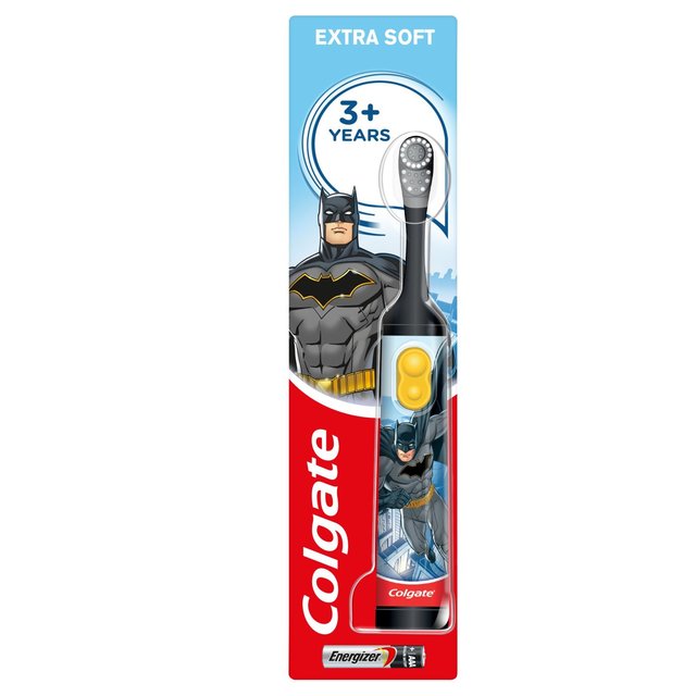 Colgate Batman Extra Soft Battery Kids Toothbrush, One Size