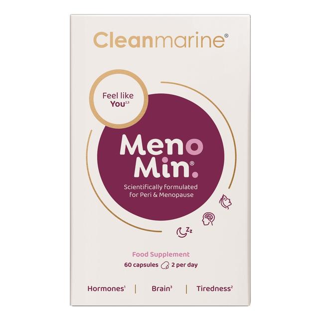 Cleanmarine MenoMin Menopause Supplement Capsules, 60 Per Pack