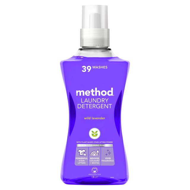 Method Concentrated Laundry Detergent Wild Lavender 39 Wash, 1.56L