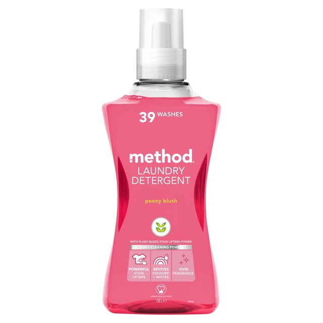 Method Concentrated Laundry Detergent Peony Blush 39 Wash, 1.56L