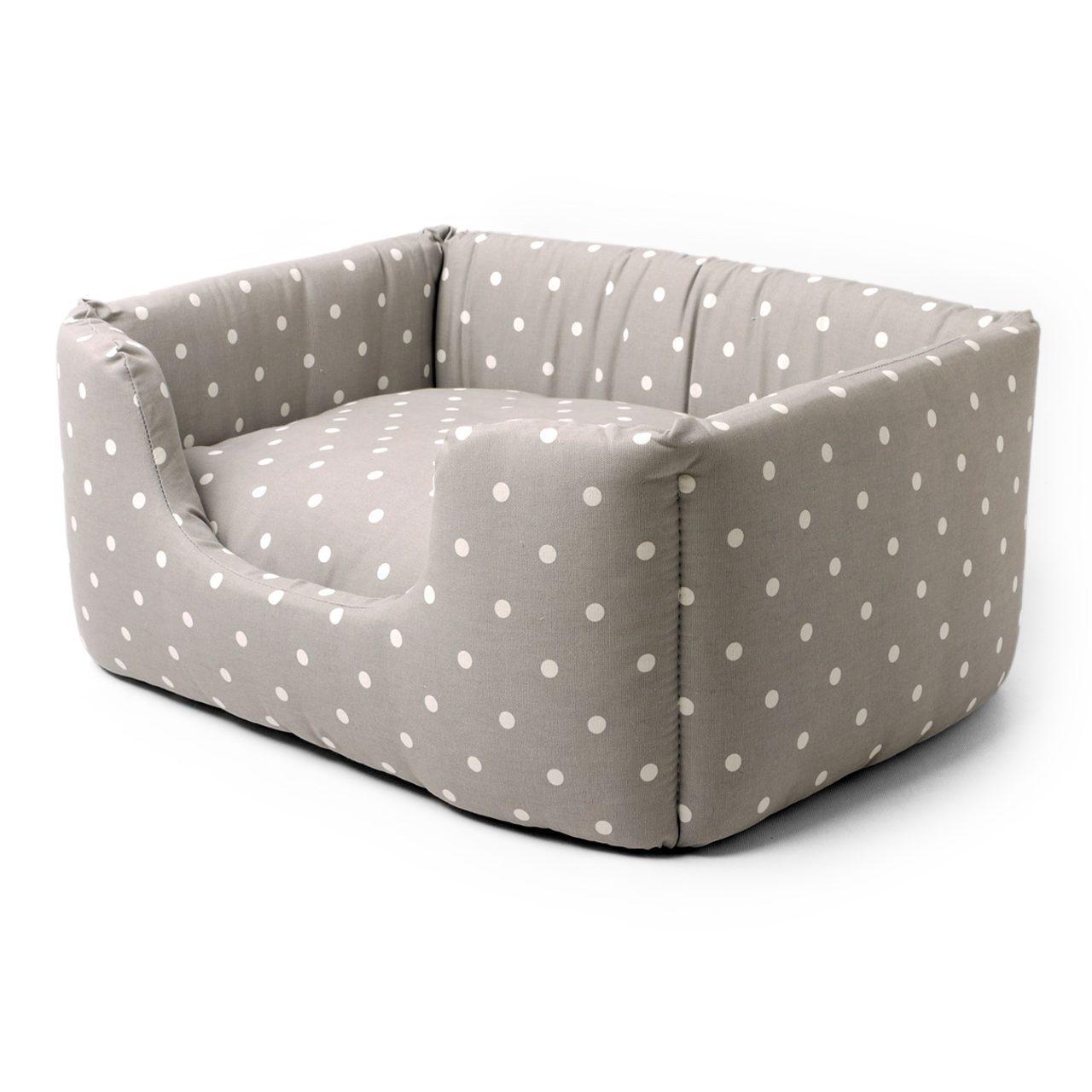 An image of Charley Chau Deeply Dishy Bed Cotton Print Dotty Grey Small