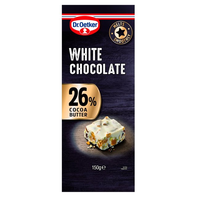 Dr. Oetker White 26% Chocolate Bar, 150g