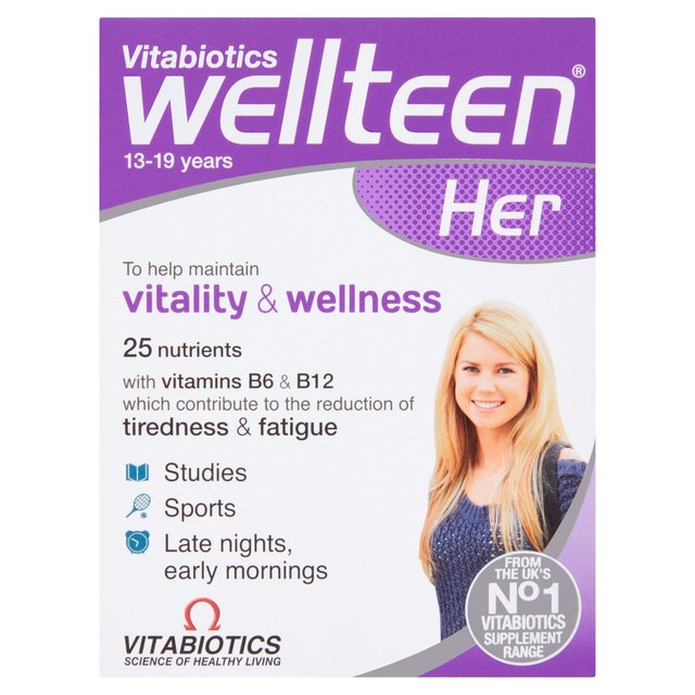 Vitabiotics Wellteen Her Vitality & Wellness Tablets, 30 Per Pack