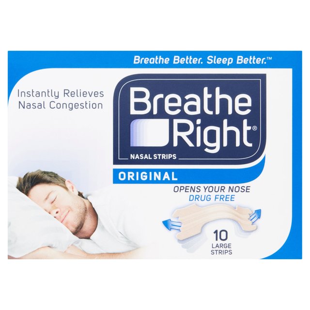 Breathe Right Natural Tan Nasal Strips, 10 Per Pack