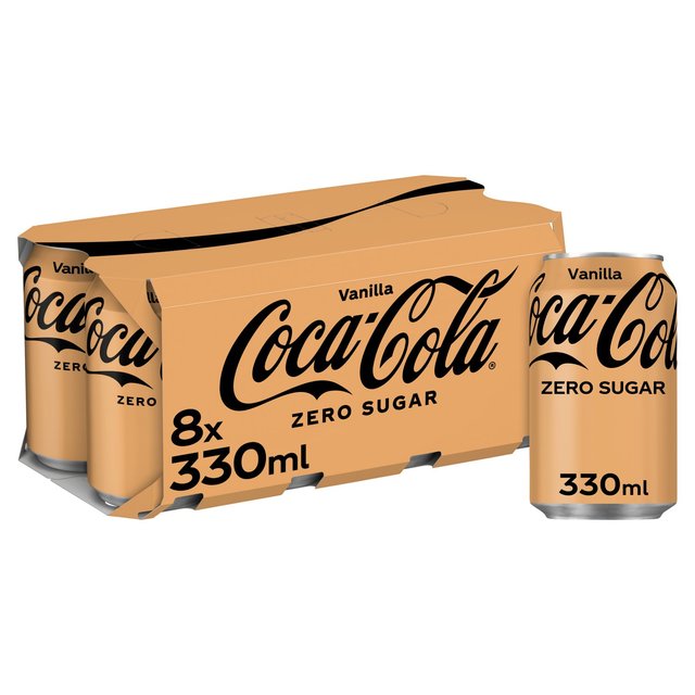 Coca-Cola Zero Sugar Vanilla, 8 x 330ml