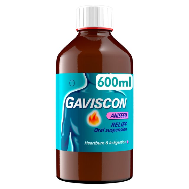 Gaviscon Liquid Heartburn & Indigestion Aniseed, 600ml