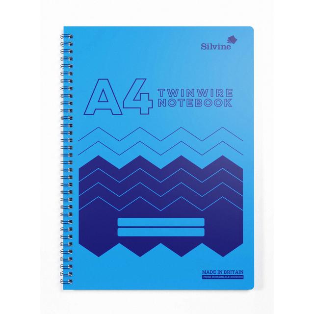 Silvine A4 Polyprop Covered Notebook Blue 160 Pages