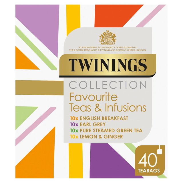 Twinings Favourite & Infusions Tea Bags Selection Gift Pack, 40 Per Pack