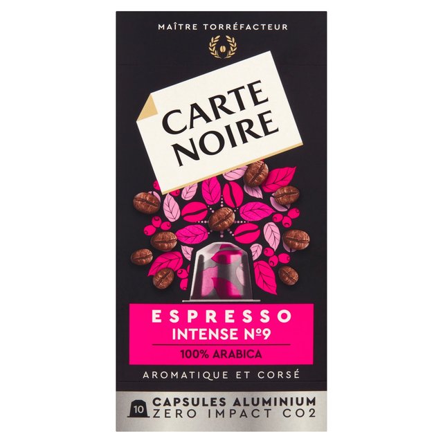 Carte Noire No9 Intense Nespresso Compatible Coffee Capsules, 10 Per Pack