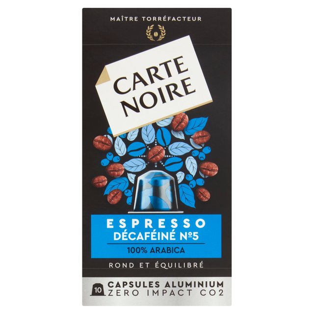 Carte Noire No 5 Decafeine Nespresso Compatible, 10 Per Pack
