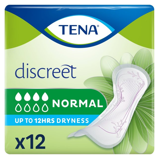 Tena Lady Discreet Normal Incontinence Pads, 12 Per Pack