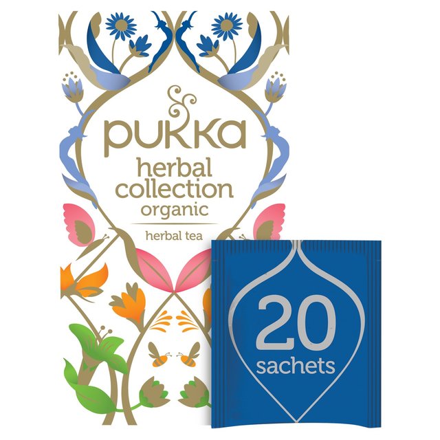 Pukka Tea Herbal Collection Tea Bags, 20 per Pack